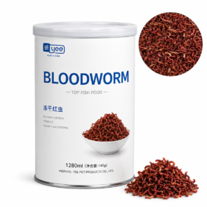 غذای ماهی کرم خونی خشک شده YEE مدل FROZEN DRIED RED FILARIAL